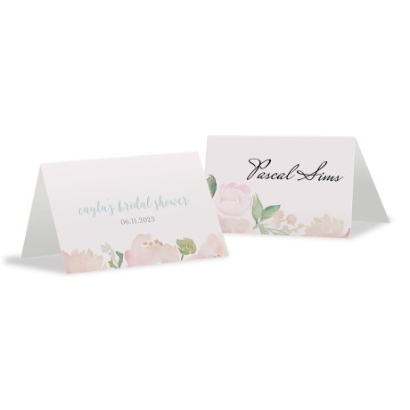 Garden Party Place Card With Fold