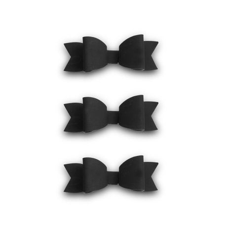 Miniature Classic Black Paper Bows
