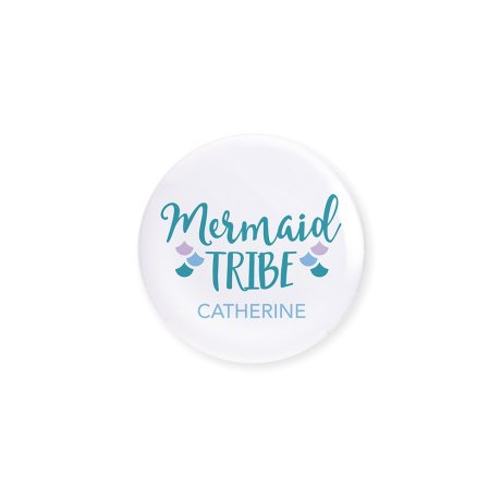 Personalized Bridal Party Wedding Pins - Mermaid Tribe