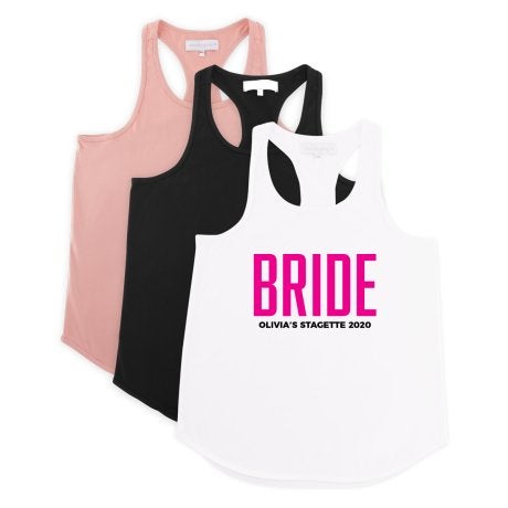 Personalized Bridal Party Wedding Tank Top - Glam Bride