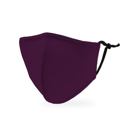 Kid's Reusable, Washable 3 Ply Cloth Face Mask With Filter Pocket - Dark Purple