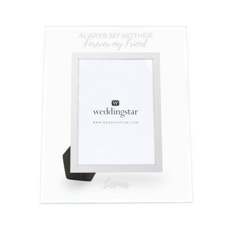 Personalized Glass 5” x 7” Picture Frame - Always My Mother