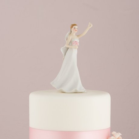 Victorious Bride Wedding Cake Topper Figurine