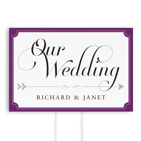 Expressions Wedding Directional Sign