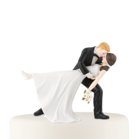 "A Romantic Dip" Dancing Bride And Groom Couple Figurine