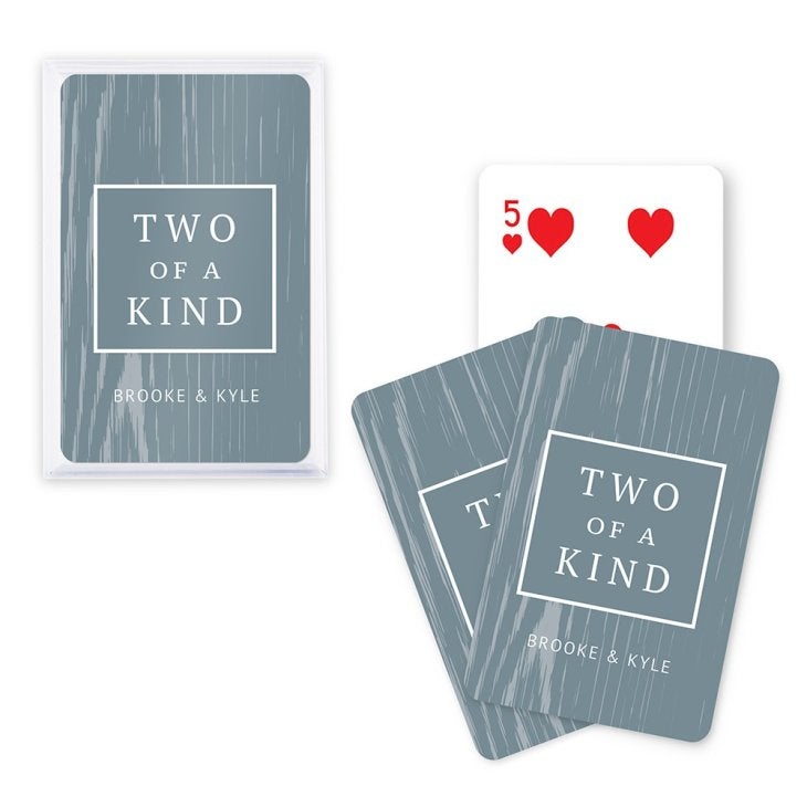 Unique Custom Playing Card Favors - Two Of A Kind
