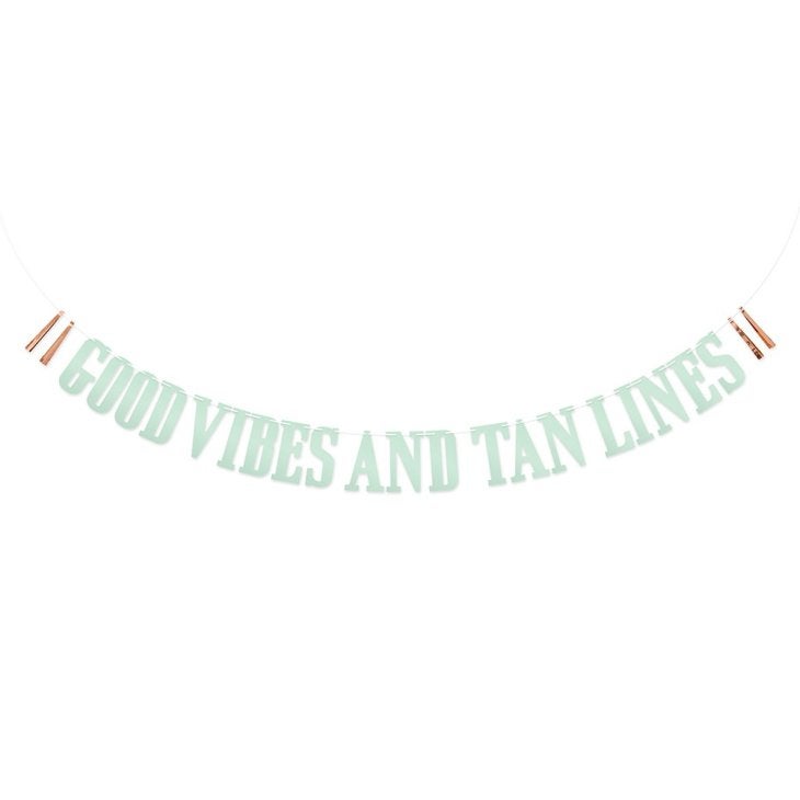 Paper Bachelorette Party Banner - Good Vibes