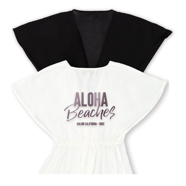 Personalized Sheer Swimsuit Cover-Up Beach Dress - Aloha Beaches