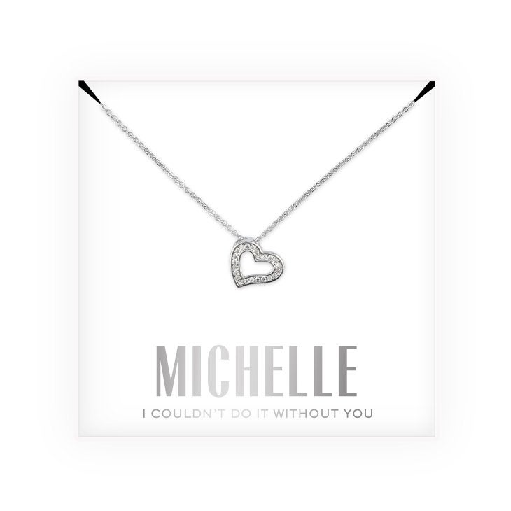 Personalized Bridal Party Pendant Necklace - Couldn't Do It Without You