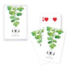 Unique Custom Playing Card Favors - Greenery
