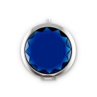 Personalized Jewel Compact Mirror Gift - Sapphire Blue