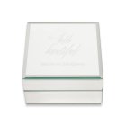 Small Personalized Mirrored Jewelry Box - Hello Beautiful