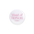 Personalized Bridal Party Wedding Pins - Princess Maid Of Honor