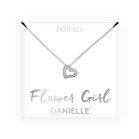 Personalized Bridal Party Pendant Necklace - Flower Girl