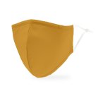 Adult Reusable, Washable 3 Ply Cloth Face Mask With Filter Pocket - Golden Yellow