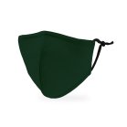Kid's Reusable, Washable 3 Ply Cloth Face Mask With Filter Pocket - Dark Green