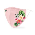 Adult Reusable, Washable 3 Ply Cloth Face Mask With Filter Pocket - Tropical Floral