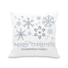 Personalized 18” x 18” Square Throw Pillow Cover and Insert Set - Merry Christmas