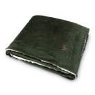 Custom Embroidered Plush 50” x 60” Sherpa Lined Throw Blanket - Emerald Green