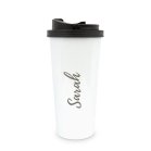 Personalized Stainless Steel To Go Travel Coffee Mug - Calligraphy
