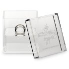Personalized Clear Acrylic Jewelry Box - The Adventure Begins Engraving 