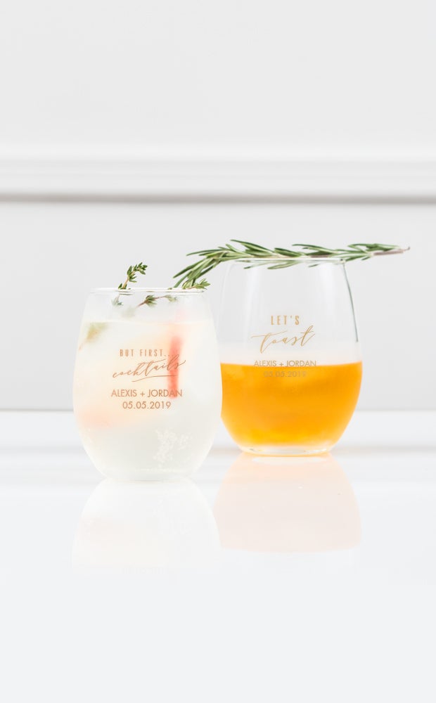 Category Slider - Personalized Wine & Champagne Glass Favors