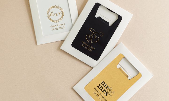 Personalized Credit Card Bottle Openers