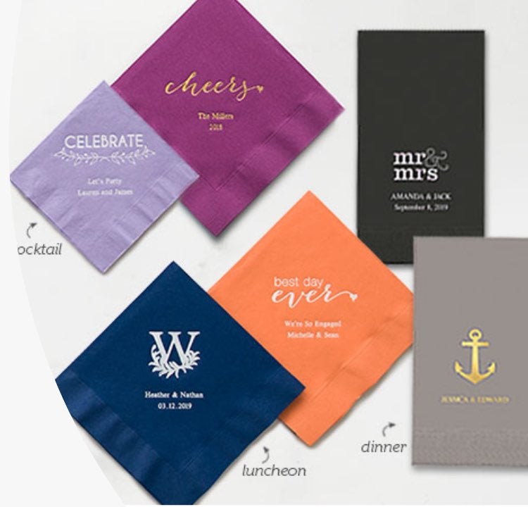 Personalized Paper Napkins