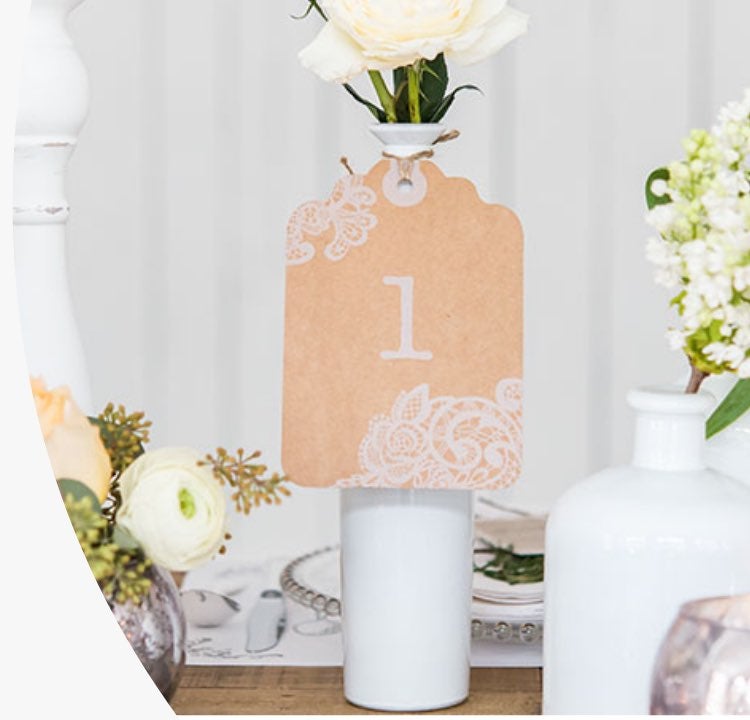 Table Numbers, Place Cards & Holders