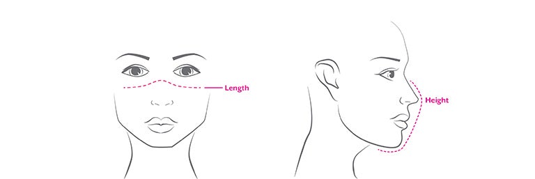 How to measure length and height diagram